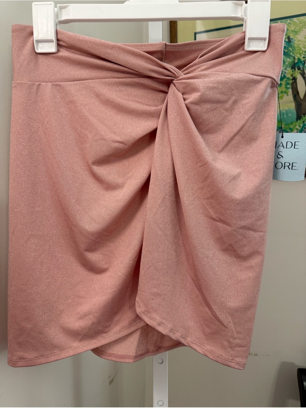 Shade & Shore Pink Shimmering Coverup Skirt. NWT. Size 4/6.